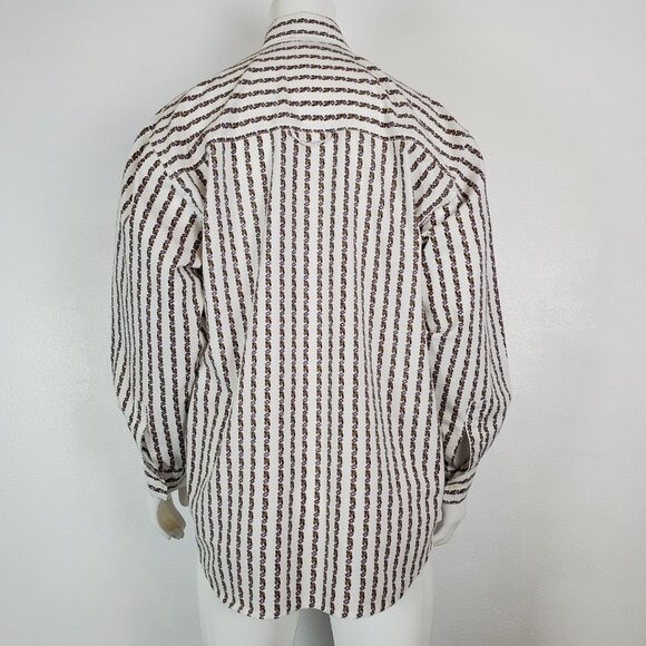 Vintage 90's Row One White Floral Oversized Button-Up Shirt - Picture 5 of 10